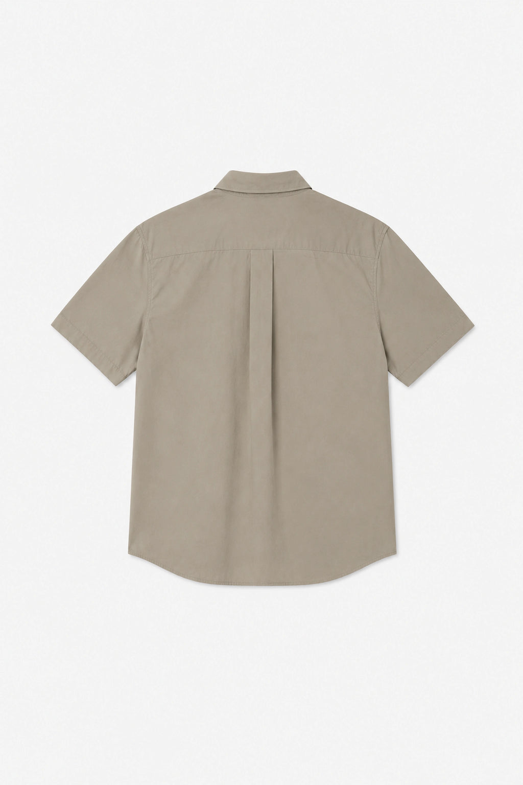 Chemise unie gris beige