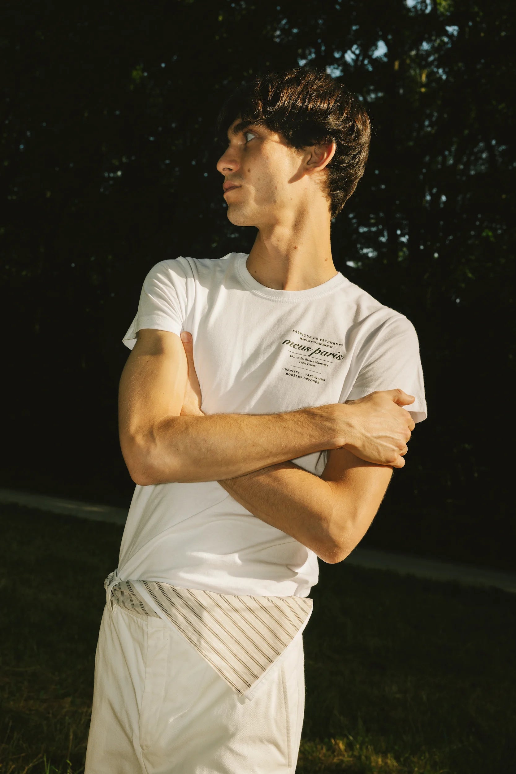 T-Shirt blanc logo