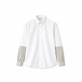 Chemise blanche manches rayées