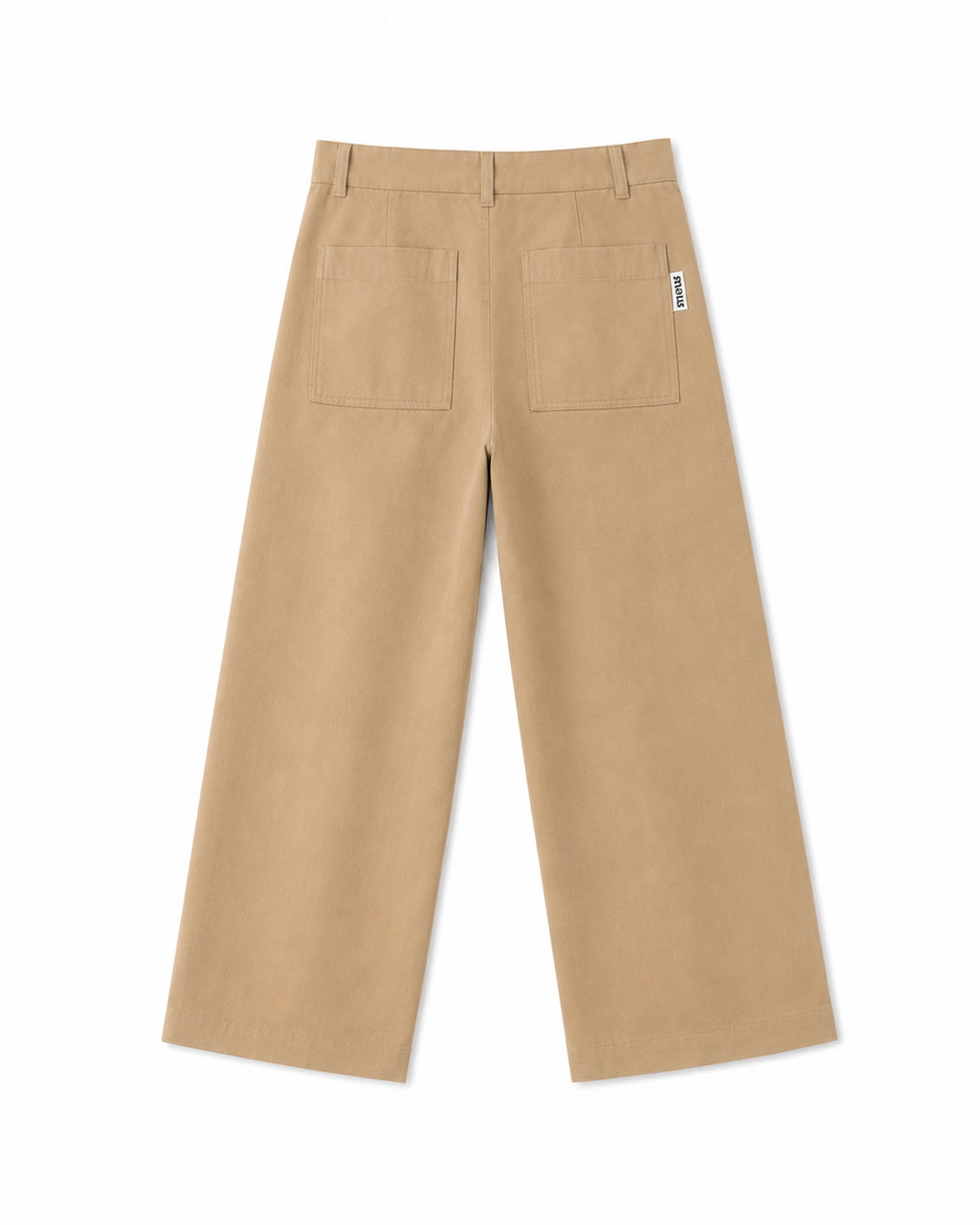 Pantalon large beige