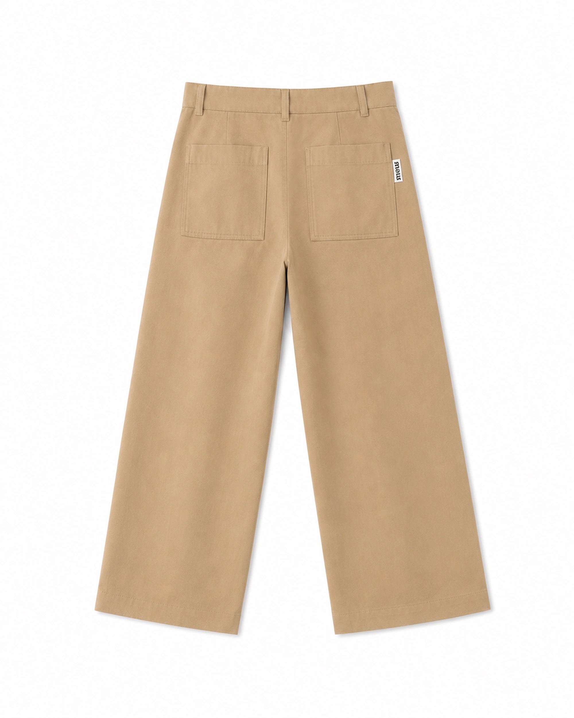 Pantalon large beige