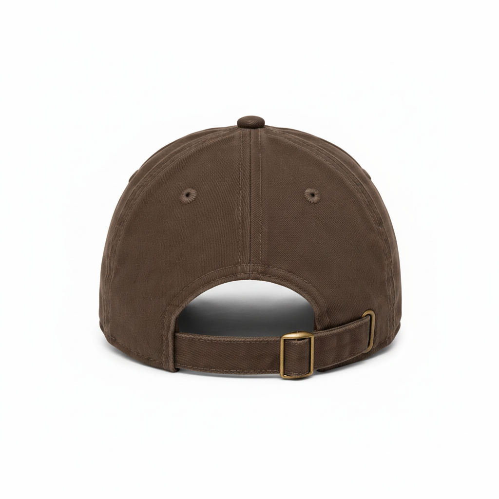 casquette meus paris coton marron vue de dos 