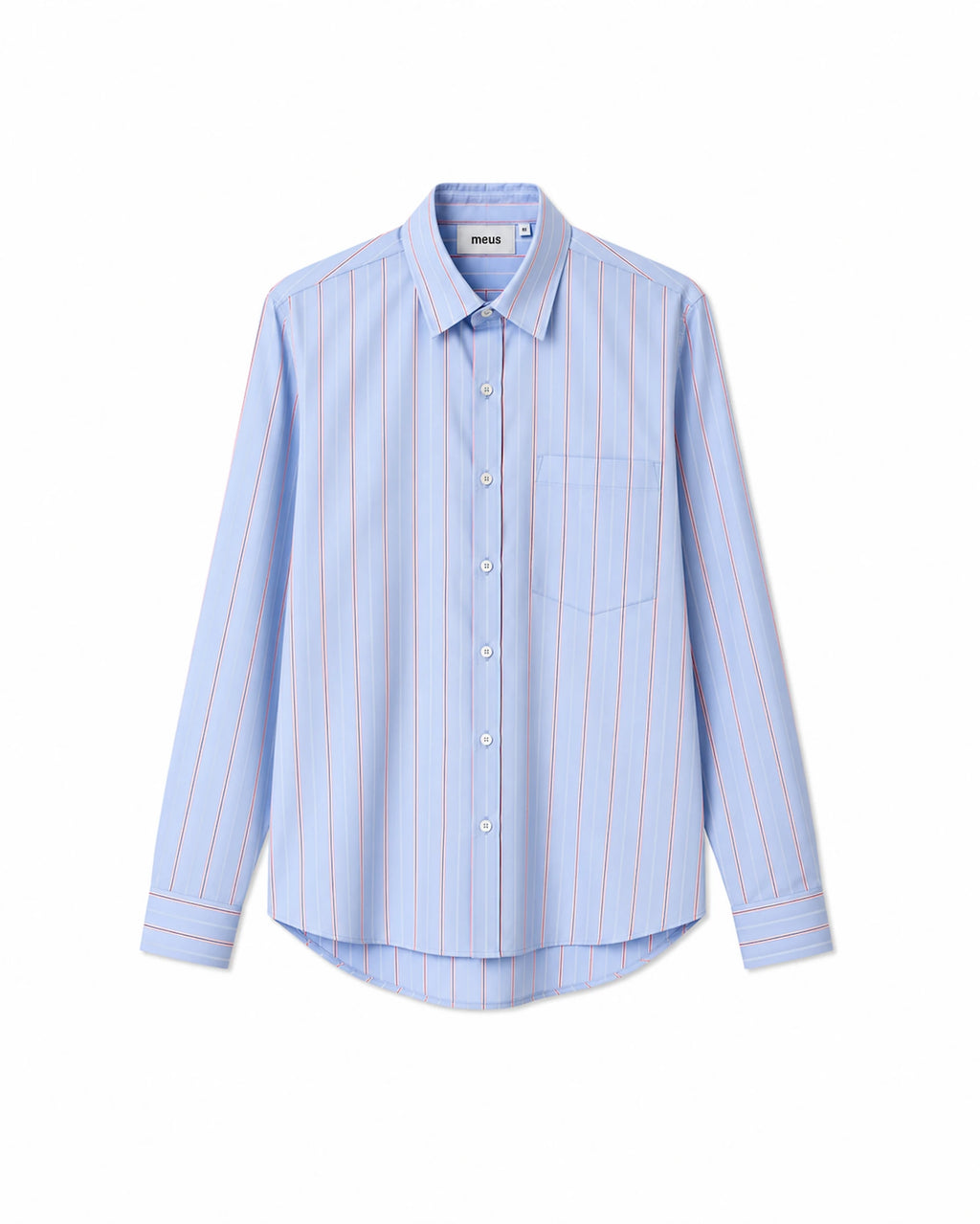 Chemise bleue rayée
