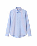 Chemise bleue rayée