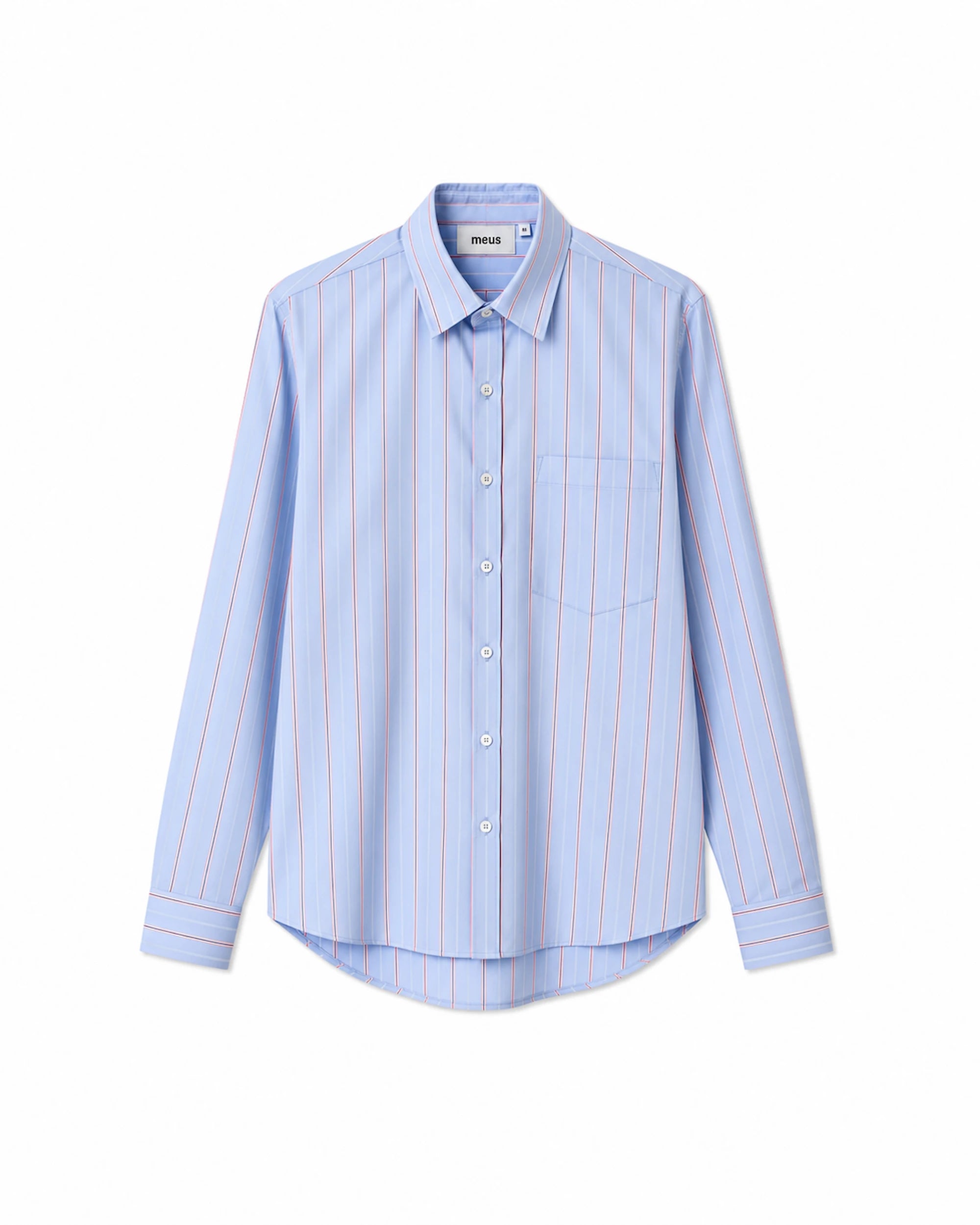 Chemise bleue rayée