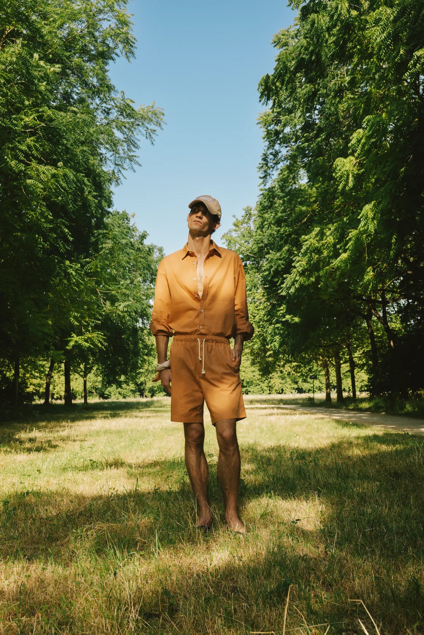short coton terracotta