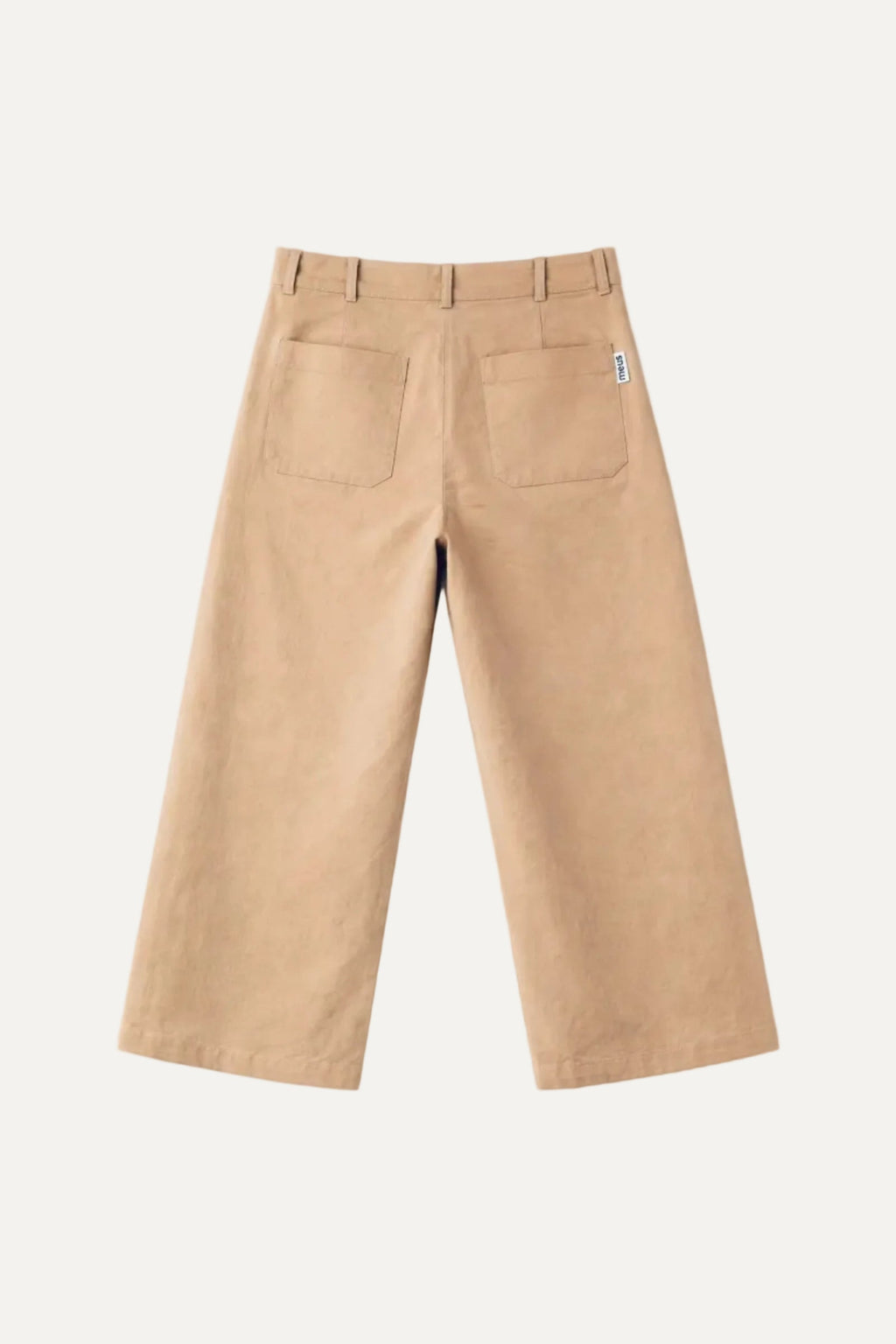 Pantalon large beige meus paris homme vue dos
