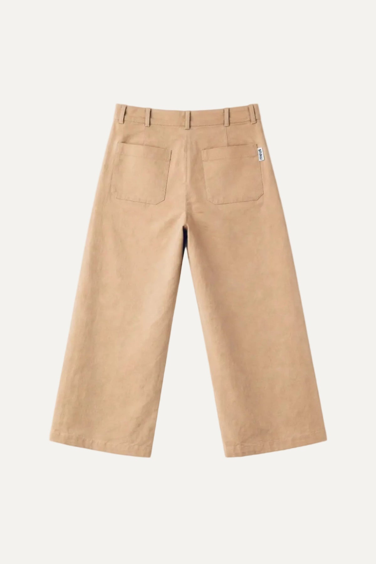 Pantalon large beige meus paris homme vue dos