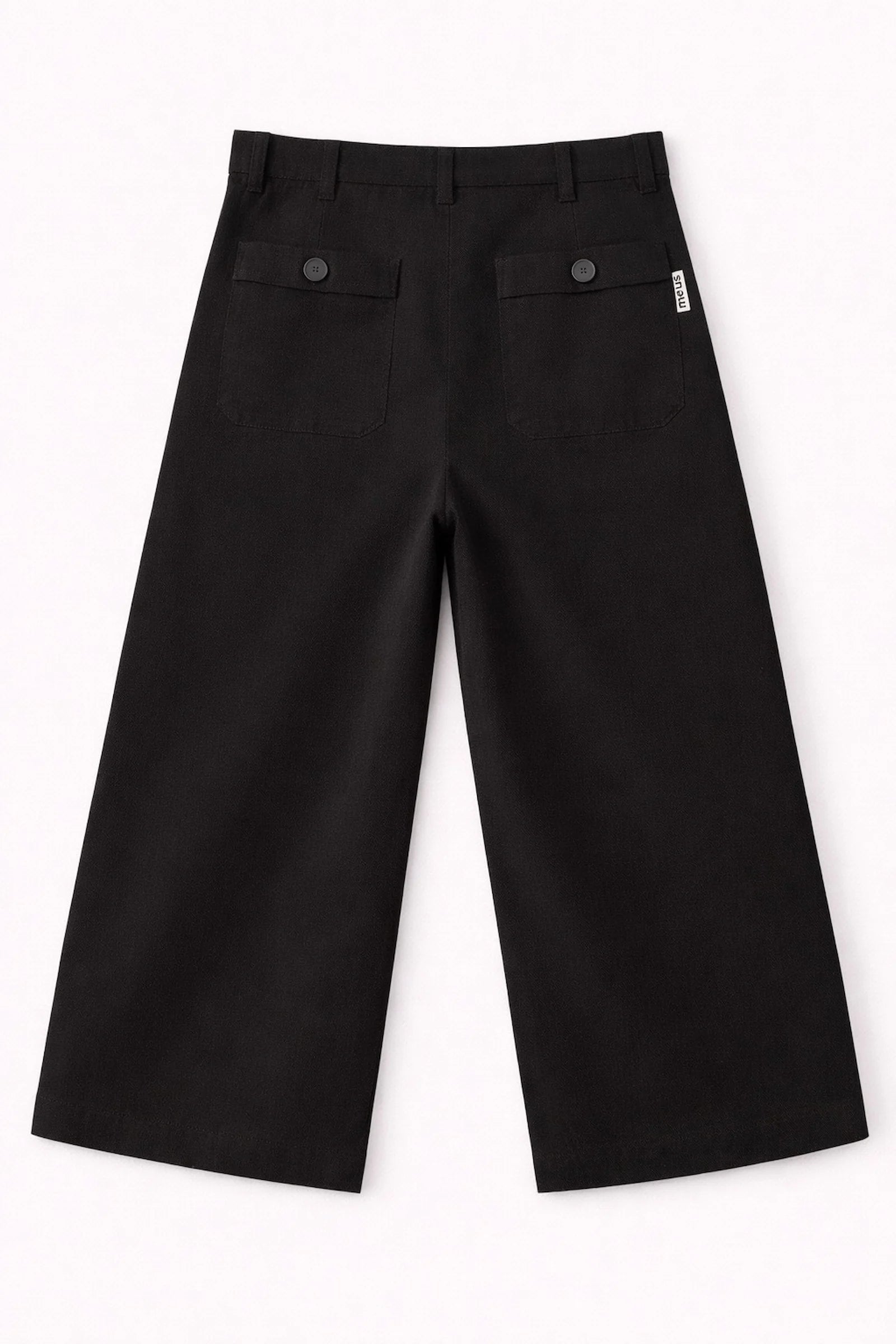 pantalon noir large homme meus paris vue dos 