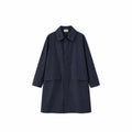 Manteau surtaillé bleu marine