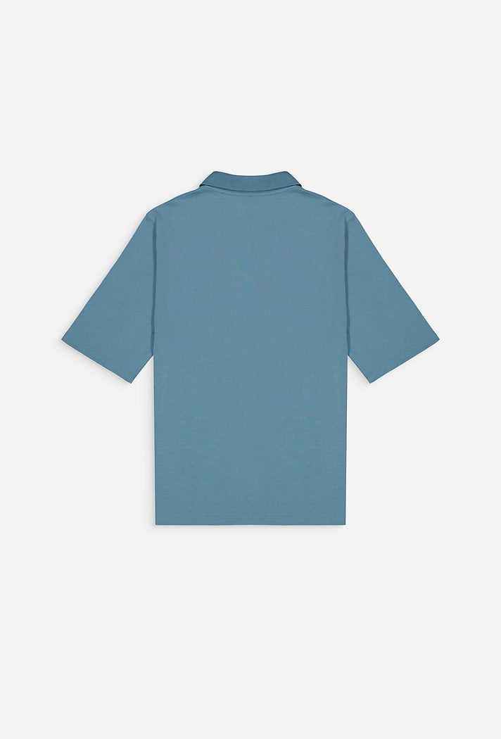 Polo oversize zippé