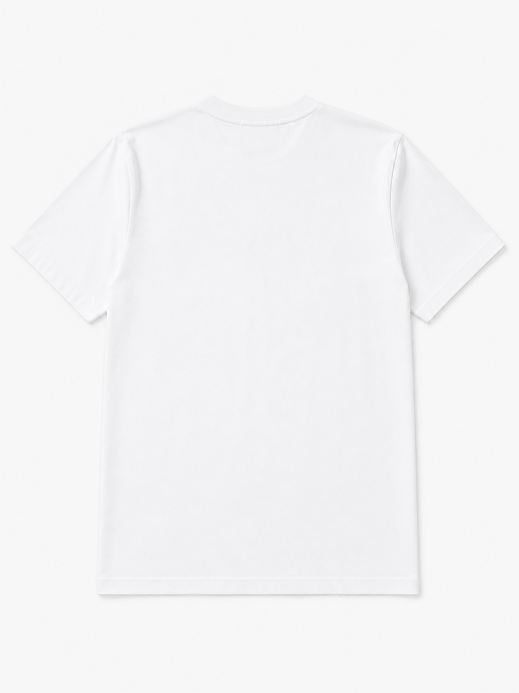 t shirt blanc coton premium homme vue de dos